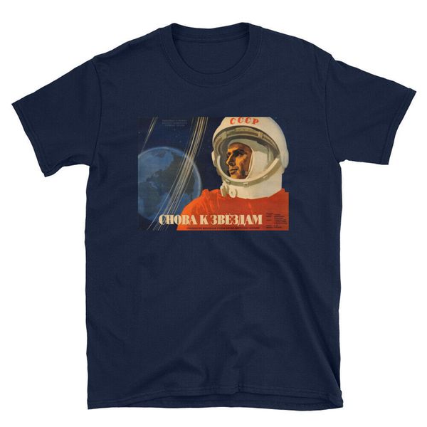 

ussr cccp sputnik space race soviet vintage propaganda t-shirt present casual tee shirt