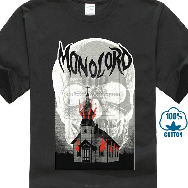 

men funny t shirt women cool tshirt monolord burning church t shirt