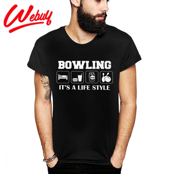 

weekend bowling life style t shirt summer new design tee shirt us size s-6xl
