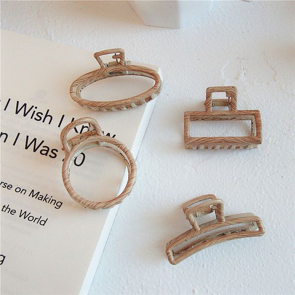 

japan mori style girls women hair claw wood alloy fashion 2020 hairpins simple hair clips gift fairytale forest hair accessories, Golden;silver