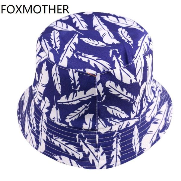 

hats fishing foxmother new spring fashion summer print caps feather gorras women blue bucket sun mens wbzgv pingtoy, Black;white