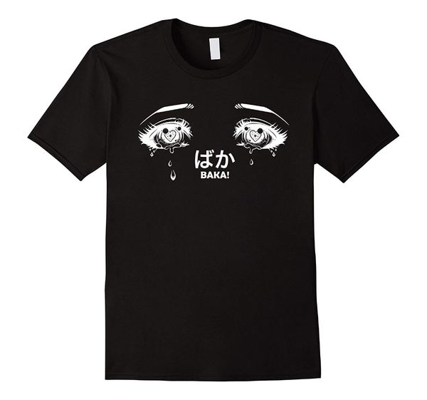 

anime eyes t-shirt | kawaii pastel goth yandere aesthetic 2019 summer new costumes for men o-neck tee