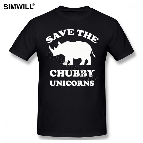 

male save the chubby unicorns tees shirt designer cotton short sleeve t-shirt save the chubby unicorns o-neck fans clothing