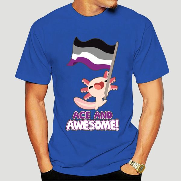 

100% o-neck custom printed tshirt t shirt ace and awesome - asexual wo t-shirt-4464d