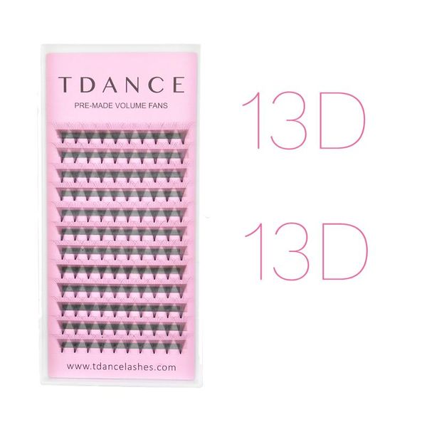 

tdance premade fans 13d eyelash extensions 0.03mm russian volume extensions faux mink lash extension soft make up tools