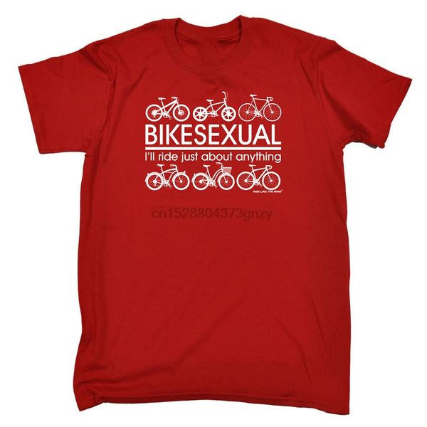 

cycling t-shirt funny novelty mens tee tshirt - bikesexual men women tee shirt