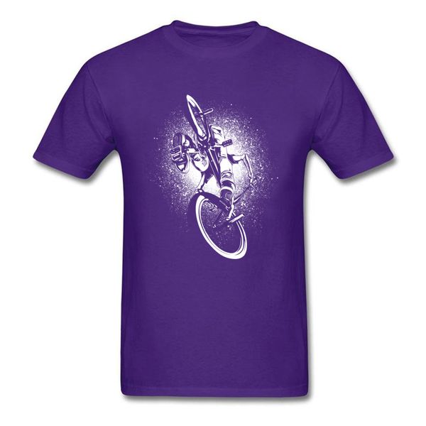 

men's t-shirts maximal exercise bmx biker cycle t shirt 100% cotton cool tees for men purple men's print tshirt loose tees