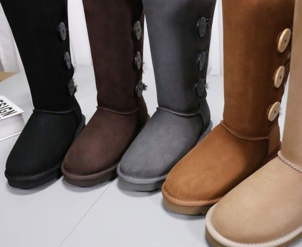 

2020 sell new classic design aus 3 button women snow boots u187300 tall women boots keep warm boots us3-12 ing, Black