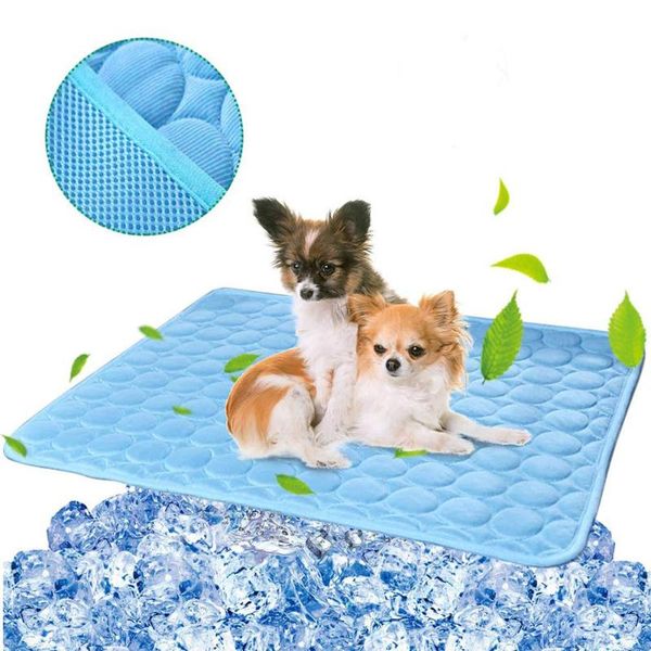 

pet cat cooling mat pad dogs cats ice silk blanket self cool summer sleeping bed cushion for kennel/sofa/bed/floor/car seats