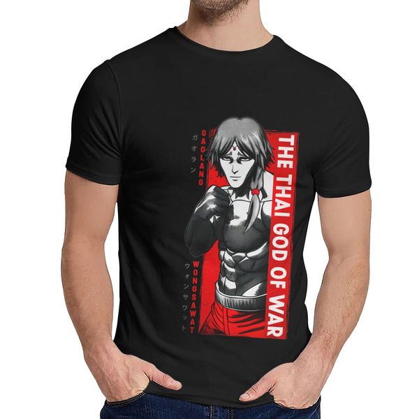 

kengan ashura gaolang wongsawat t shirt classic round neck geek men's vintage 100% cotton big size tee