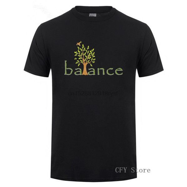 

2019 new creative design short sleeve 100%cotton casual create balance men t-shirt color diversified couple t-shirts