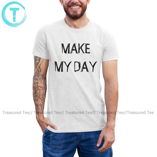 

клинт иствуд футболка make my day punk t-shirt 4xl printed tee shirt basic смешной мужчины 100 хлопок tshirt