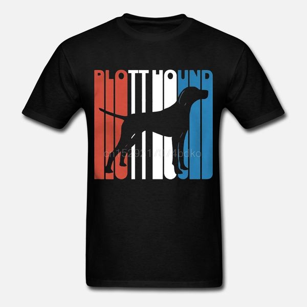 

men tshirt short sleeve retro rwnb plott hound silhouette t-shirt cool o neck women t-shirt