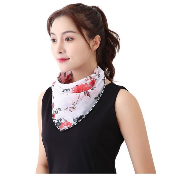 

women sun protection print scarf dustproof neck scarf s bandanas turban hand band magic scarves outdoor cycling headband, Blue;gray