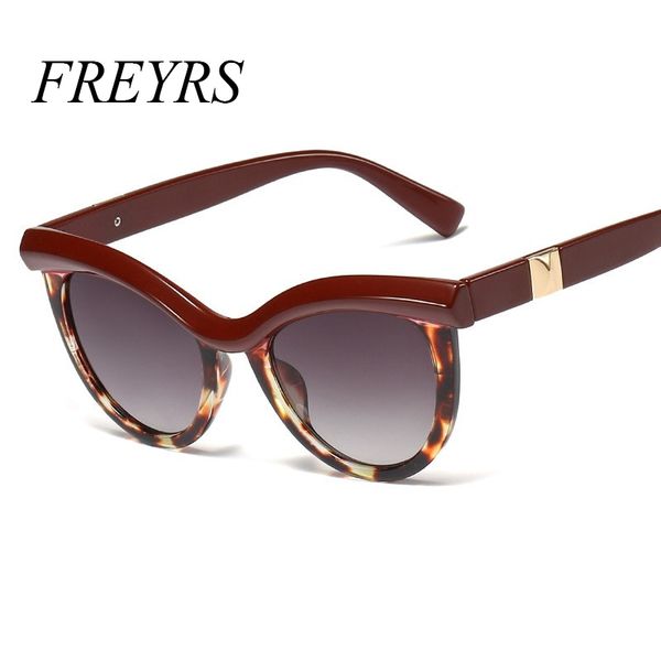 

sunglasses classic cat eye women vintage oversized gradient sun glasses shades female luxury designer uv400 sunglass 5453, White;black