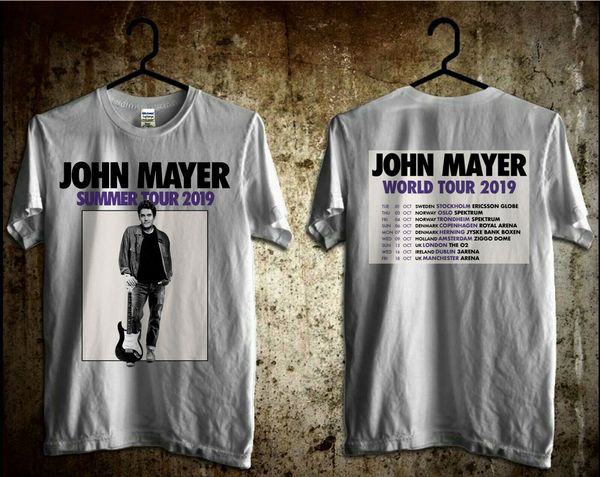 

new t shirt john mayer summer tour 2020 size s~2xl print t-shirt men summer tee
