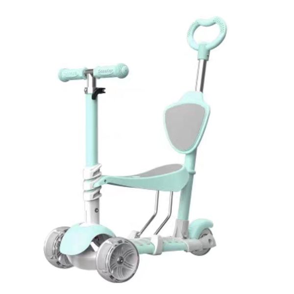 

children trolley scooter aluminum alloy car pole widening pu suspension tire 2~6 years old child scooter