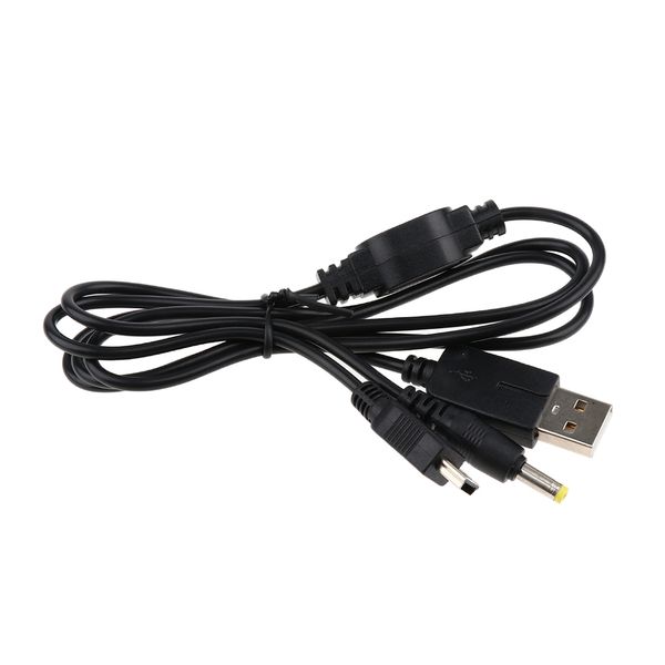 

2 in 1 usb charger data transfer cable for psp 1000 2000 3000 - black