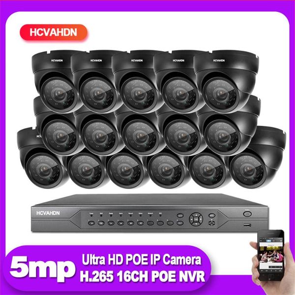 

16ch poe nvr kit hd sony imx335 5mp cctv camera system outdoor waterproof ip monitoring camera poe home video surveillance set