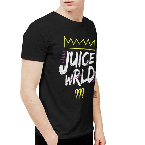 

shenxiao men's juice wrld king 999 soft short sleeve t shirt black