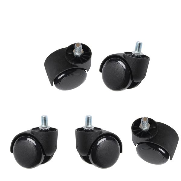 

5 pcs 3'' swivel caster pu wheels for hardwood floor universal replacement
