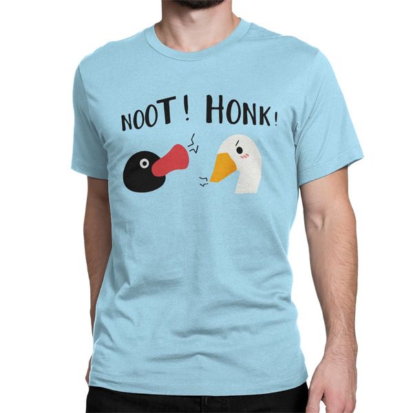 

мужчины без названия гусь игры noot vs honk t рубашка 100% хлопок одежда смешной короткий рукав вокруг шеи футболку идея подарка футболки
