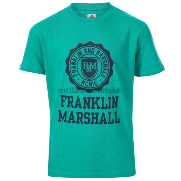 

infant boys franklin and marshall f and m logo t-shirt in green- short sleeve