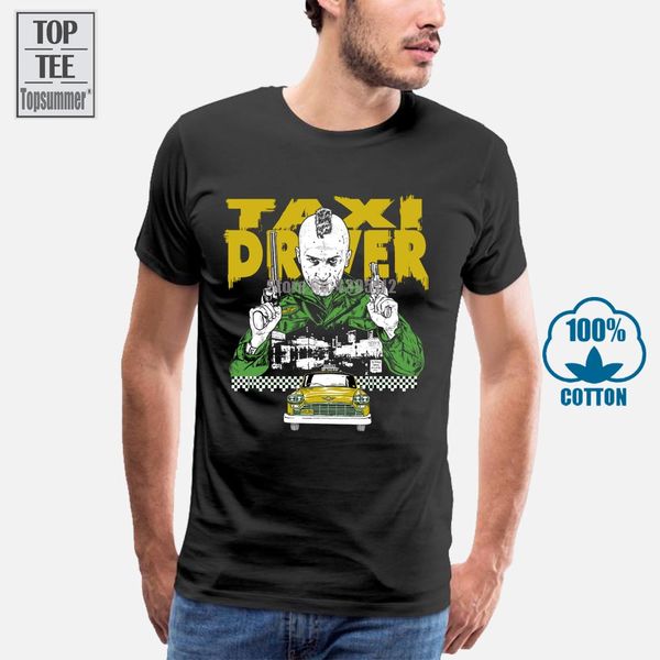 

taxi driver retro graphic t shirt robert de niro american classic thriller movie