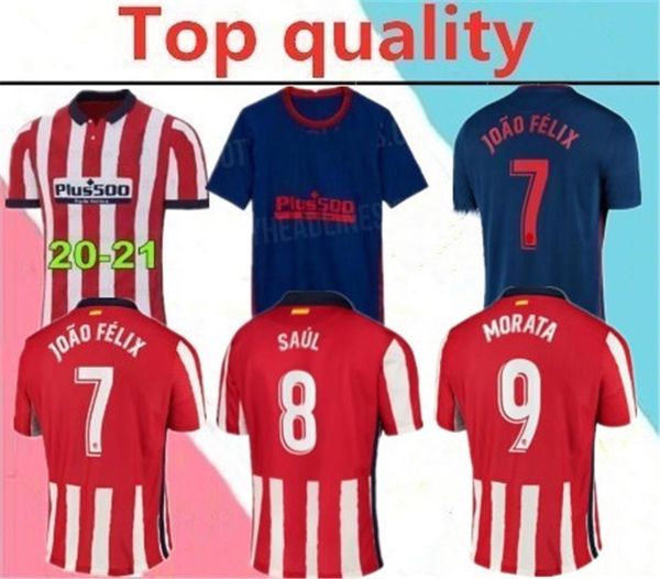 

2020 2021 atletico koke madrid joÃ£o fÃ©lix soccer jerseys 20/21 saÃºl correa thomas lemar men football shirt, Black;yellow
