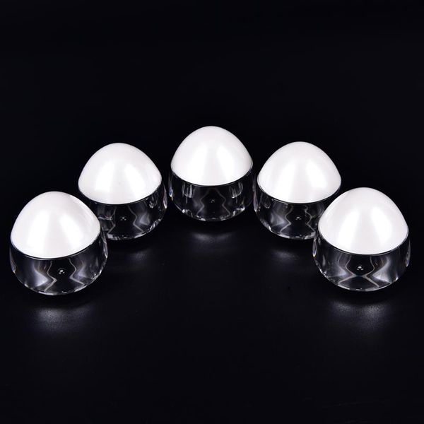 

storage bottles & jars 1pc egg shape sample jar refillable 15g as cream empty face care cosmetic container white cap