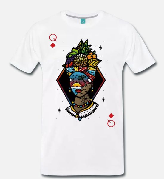 

футболка tributo carta д.а. покер cuori quadri picche fiori художественных 8