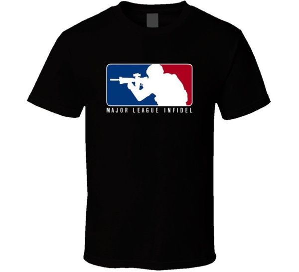 

2019 мужчина лучший продажа major league infidel военный usmc marines специальный ops black футболка летняя майка