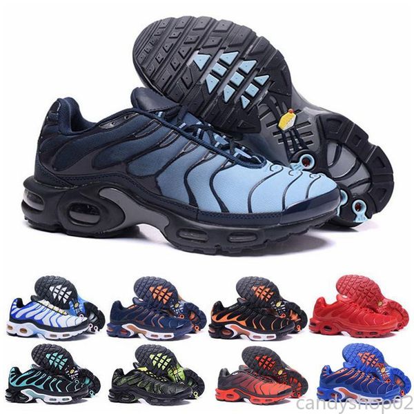 

2020 plus tn rainbow running shoes mens bumblebee be true grape triple black shoes womens sherbet team red black white c02 40-46