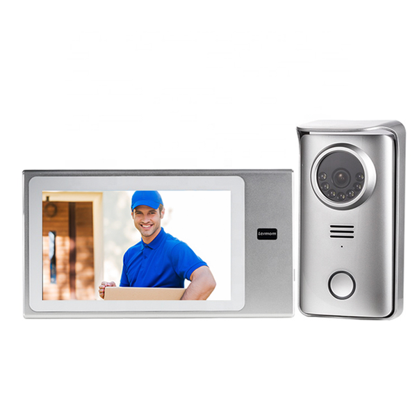 

doorbells lermom 7inch 4 wire video intercom 1080p ahd wired doorbell monitor half-duplex communication door phone
