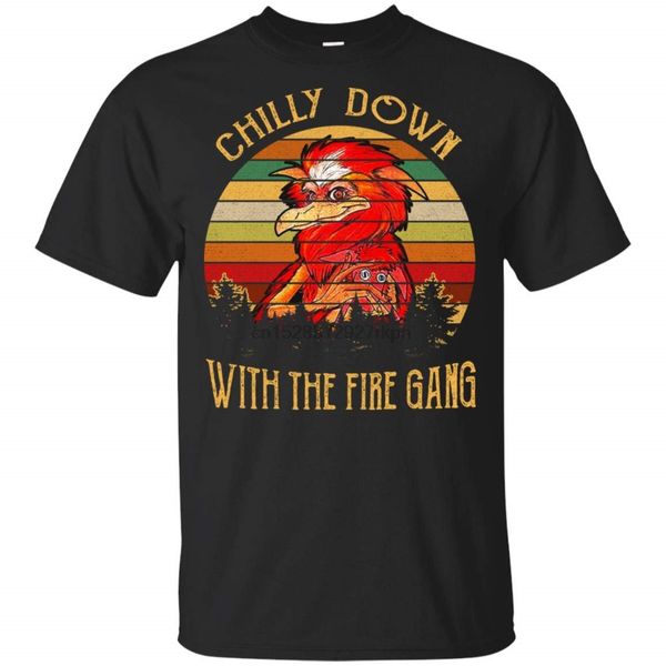 

chilly down with the fire gang t-shirt