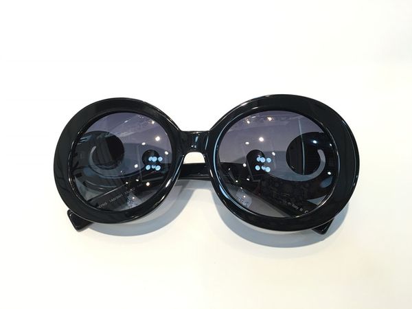 

27ns luxury designer sunglasses round shape fashion big face retro vintage summer style women pd designer full frame with case, White;black