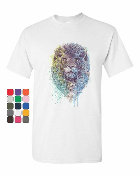 

голова льва король джунглей t-shirt wildlife animal roar safari мужская майка повседневная мода печати tee shirt