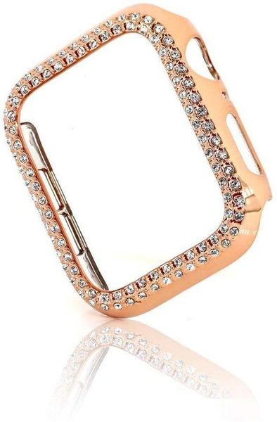 

diamond bumper protective case for apple watch cover series 5 4 3 2 1 38mm 42mm cases for iwatch 5 4 40mm 44mm watch band strap