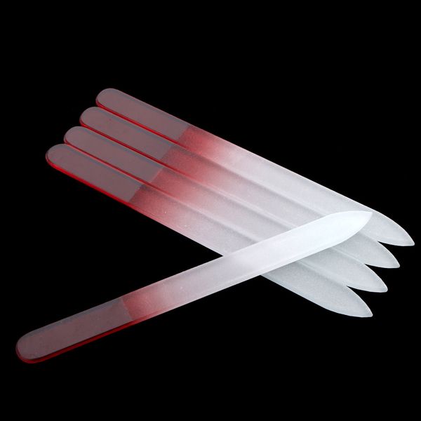 

5 pieces nail art manicure crystal glass nail files buffers rainbow durable