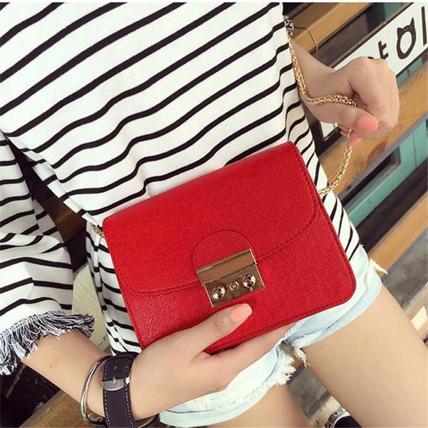 

crossbody bag new fashion simple all women lady shoulder & leather flap single classic hasp chain bolsa feminina