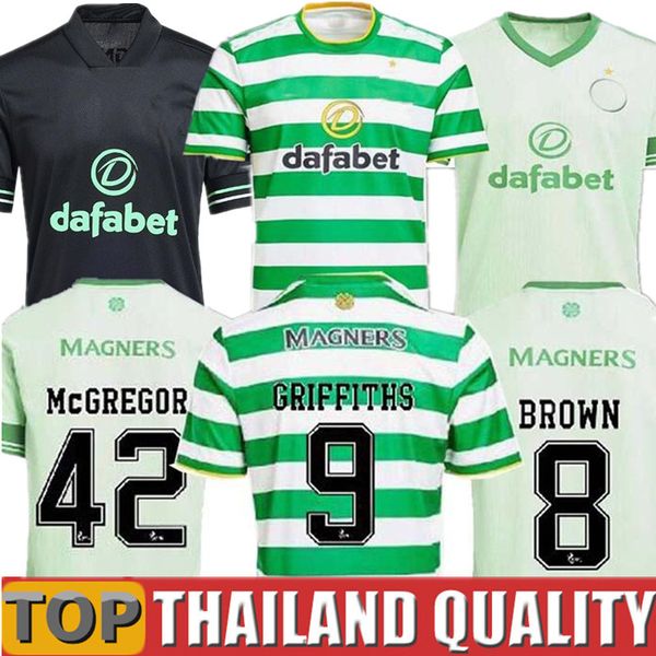 

20 21 celtic fc soccer jerseys mcgregor griffiths 2020 klimala forrest brown christie edouard bayo football shirt 2021 men kids kit uniform, Black;yellow