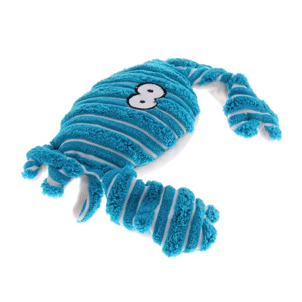 

pet dog chew fetch toy crab lobster lizard squeaky sound puppy bite plush toys