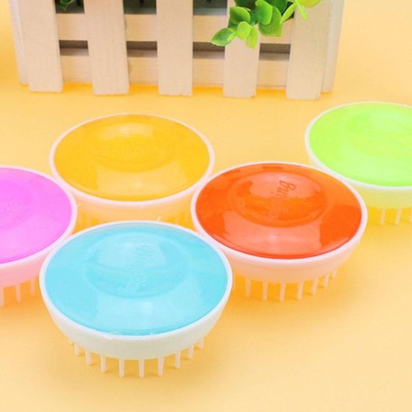 

new pet dog round plastic grooming brush comb cat bathing massage beauty cleaning accessories pet supplies