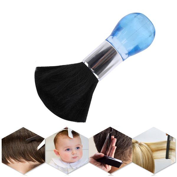 

1pc professional ultra soft nylon hair barber neck face duster brush cleaning hairbrush hair sweep brush haircutting tool blue, Silver