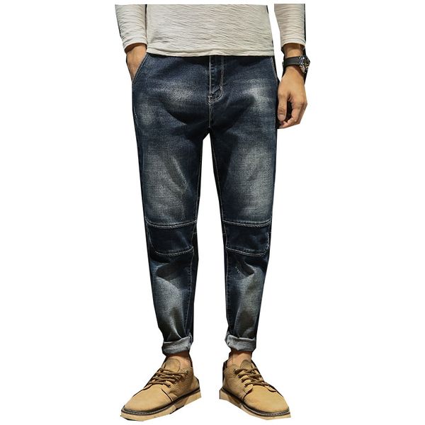 

male pants male 2020 new spring loose harem pants plus size men's clothing jeans harlan xs-4xl, Blue