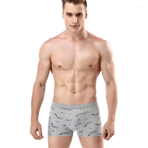 

casual plus size mens luxury boxers underpants mens designer underwear fashion feather 3d printed daily boxers, Black;white