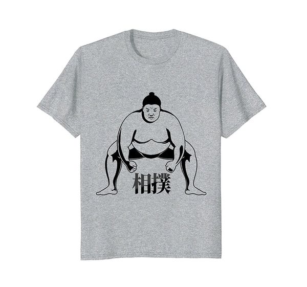 

fashion design бесплатная доставка sumo wrestler с японским кандзи рубашка печати вокруг шеи человек