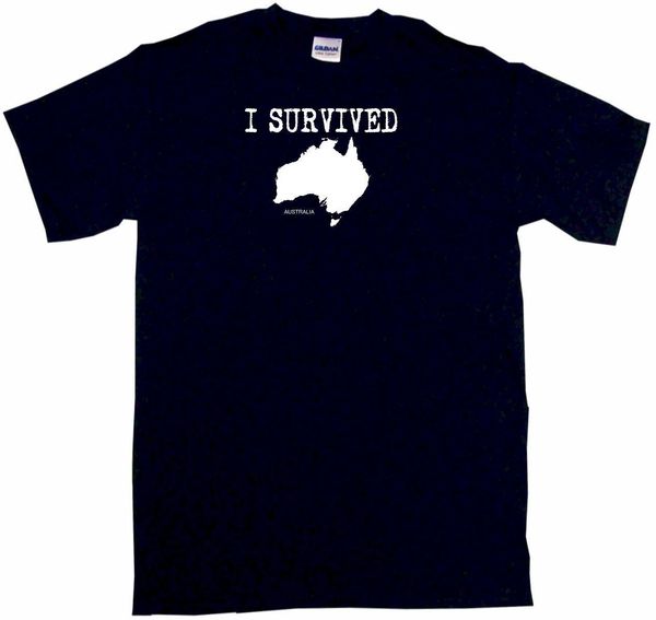 

i survived australia country silhouette mens tee shirt pick size color small-6xl