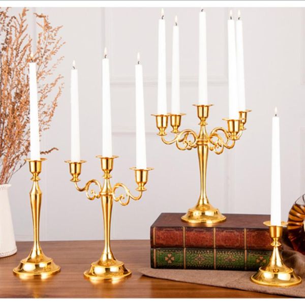 

nordic home decor arredo casa candlesticks wedding table centerpieces candle holders gold metal lotus centerpiece wedding w