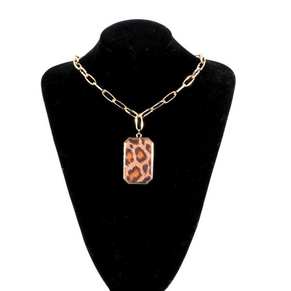 

chains jewelry alloy leopard necklace simple fashion female, Silver